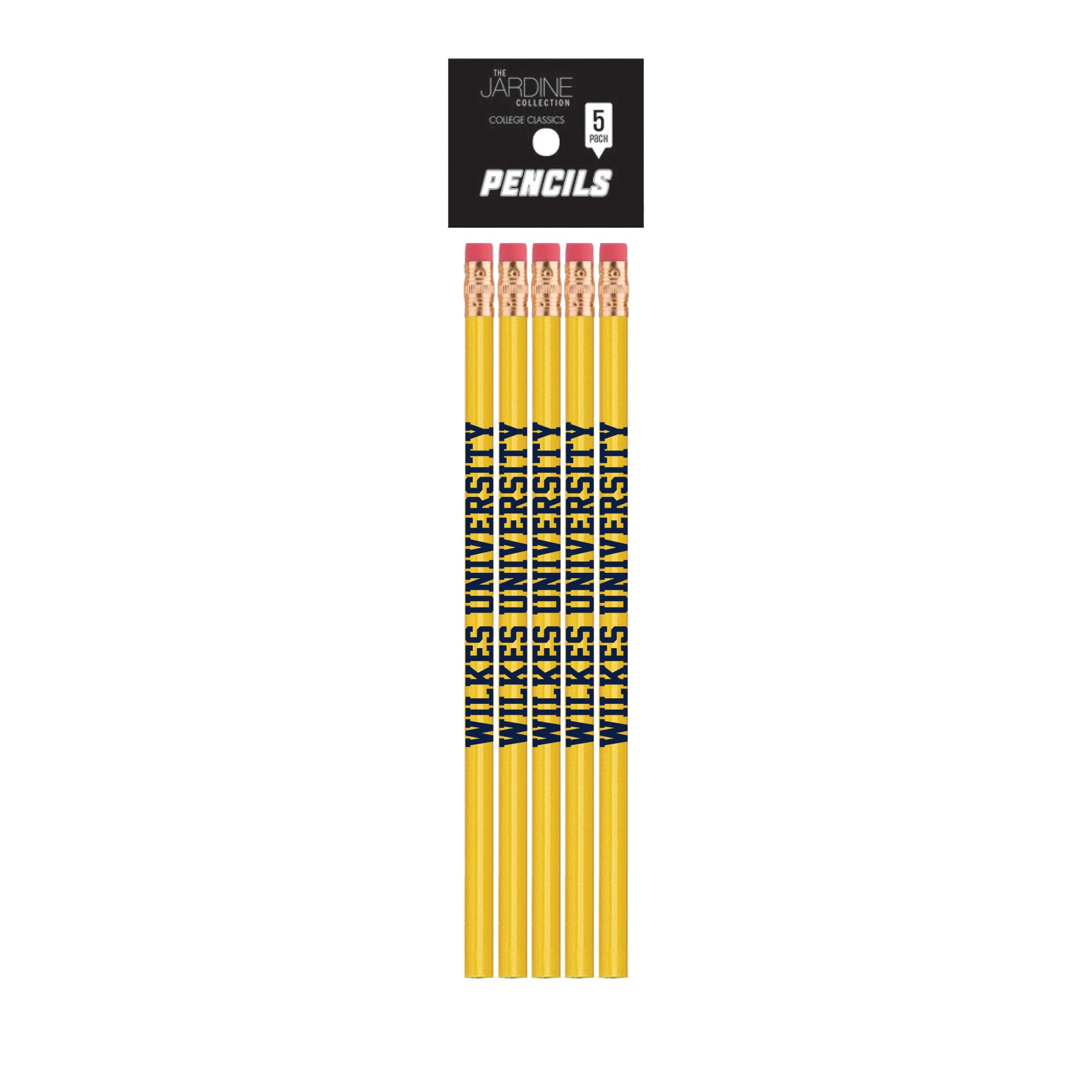 Emblematic Pencil 5pk School Name