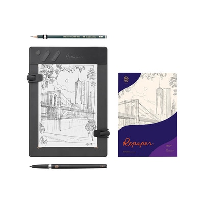 Repaper Faber-Castell Edition Graphics Tablet, 10.94x7.81x0.36in, Black