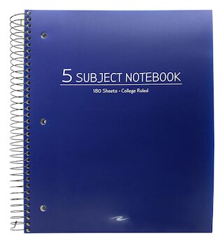5 SUBJECT VALUE NOTEBOOK