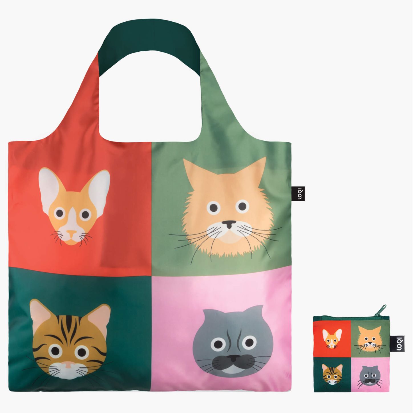LOQI Recycled Bag- Cats