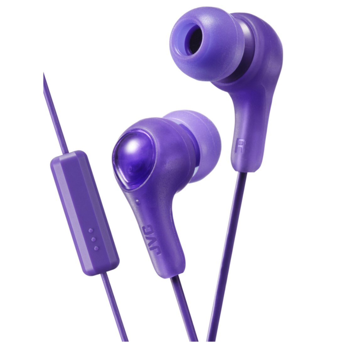 JVC Wired GUMY Plus in Ear Headphones- Violet