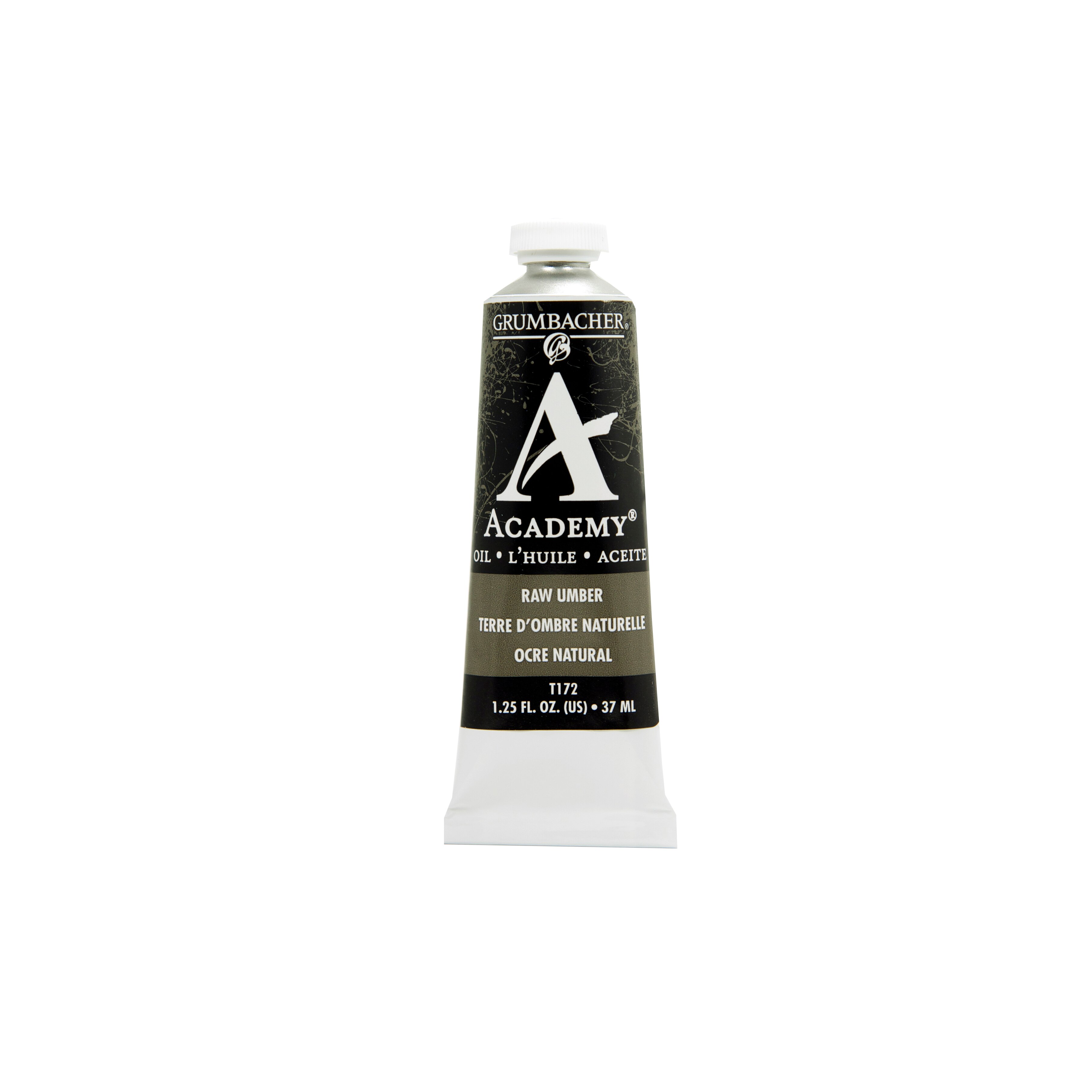 Grumbacher Academy Oil Color, 37ml Tube, Raw Umber