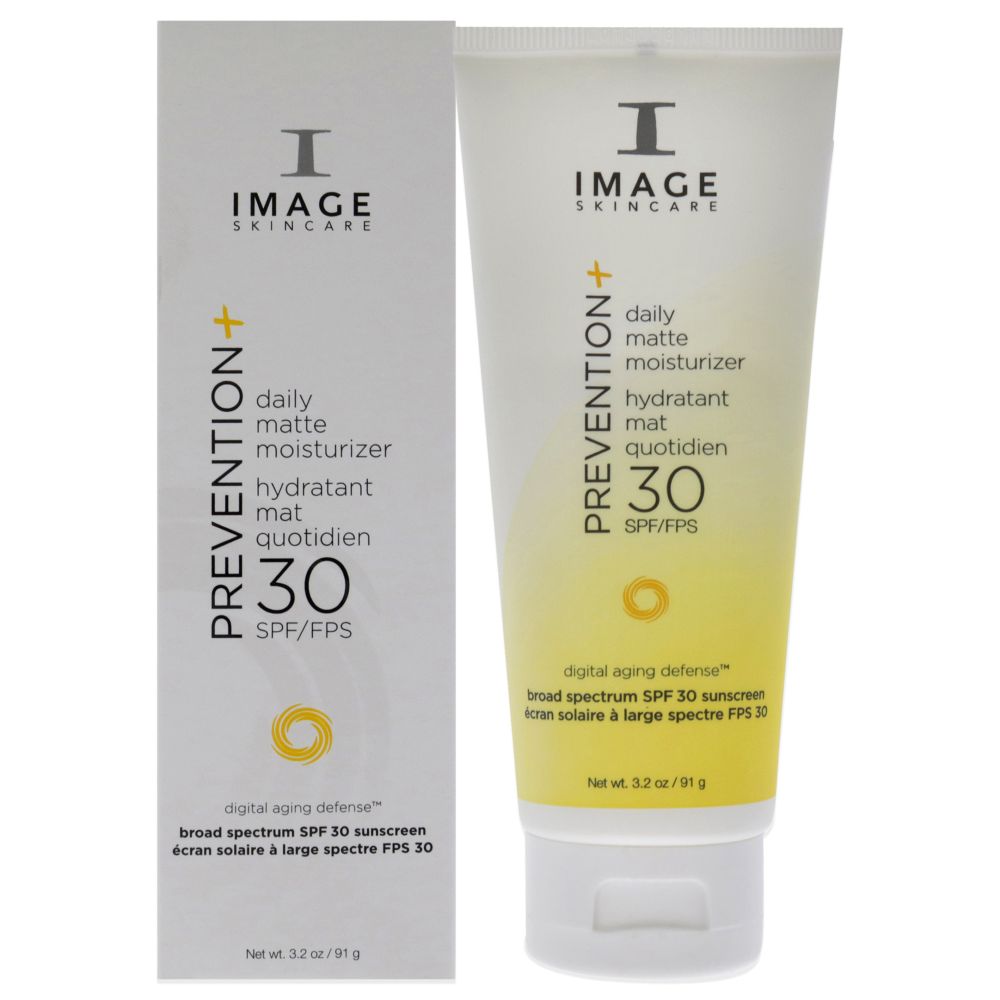 Prevention Plus Daily Matte Moisturizer Oil-Free SPF 32 by Image for Unisex - 3.2 oz Sunscreen