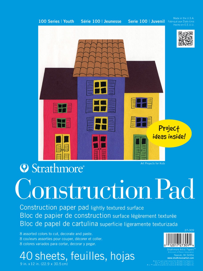 Strathmore Kids Construction Paper Pad, 9" x 12"