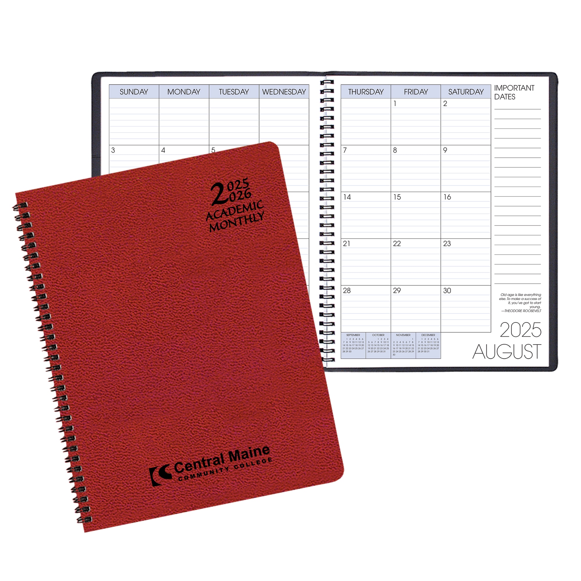 Payne 25-26 Imprinted Academic Monthly Planner 8.5"x11"