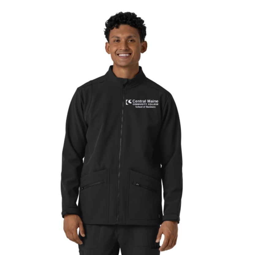 Men's Soft Shell Scrub Jacket - Black