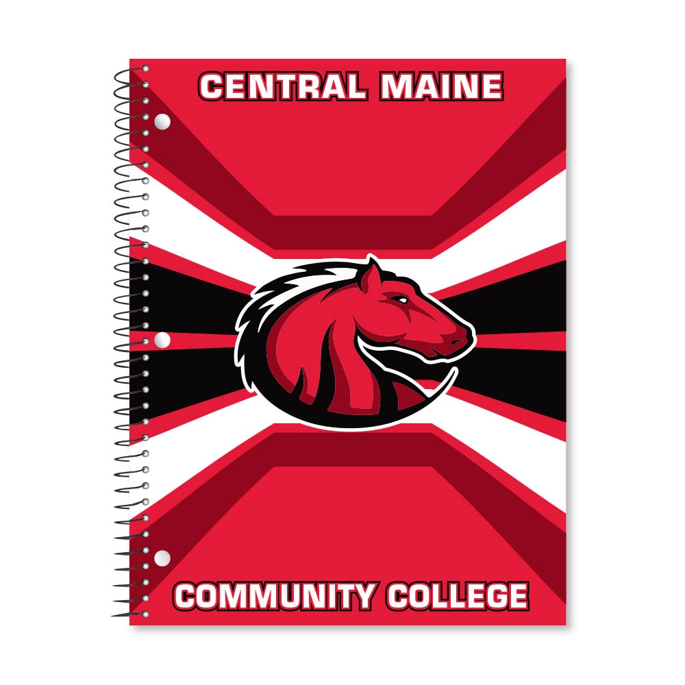 Digi Color Warp 1 Subject 11"x8.5" 70 Count College Ruled Spiral Notebook