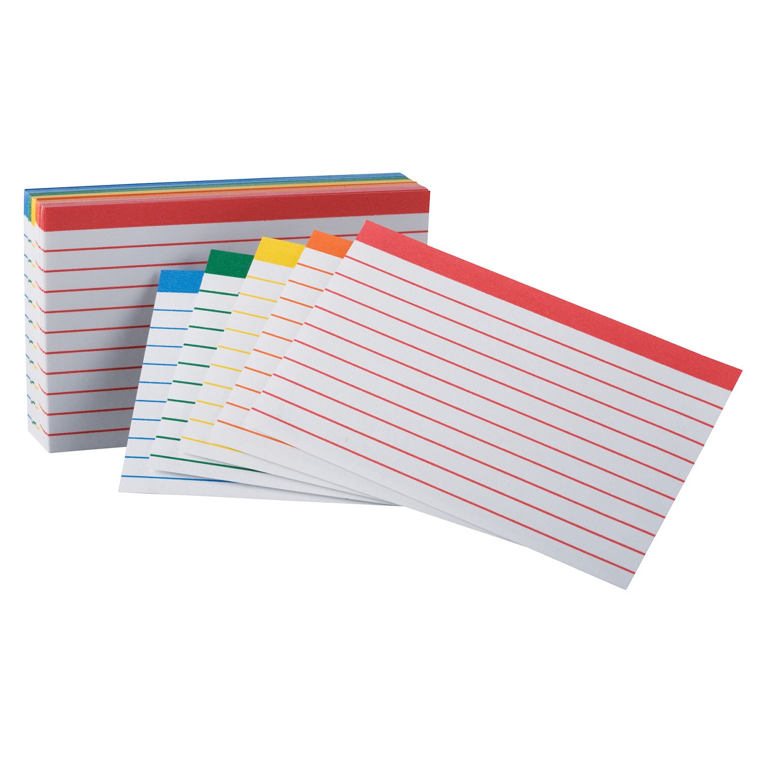 Oxford Color Coded Ruled Index Cards 3 X 5 Assorted Colors 100 Per Pack