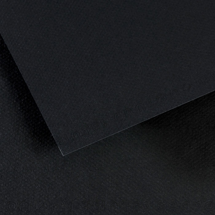 Canson Mi-Teintes Paper Sheet, Stygian Black
