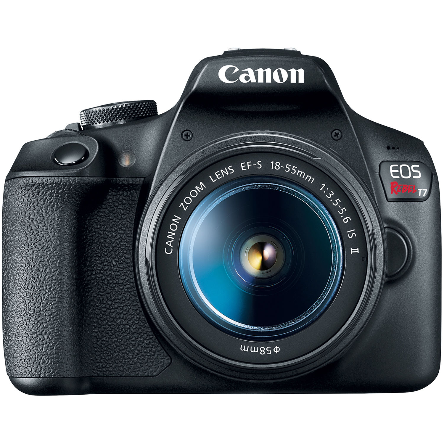 Canon EOS Rebel T7 24.1 Megapixel Digital SLR Camera with Lens - 18 mm - 55 mm