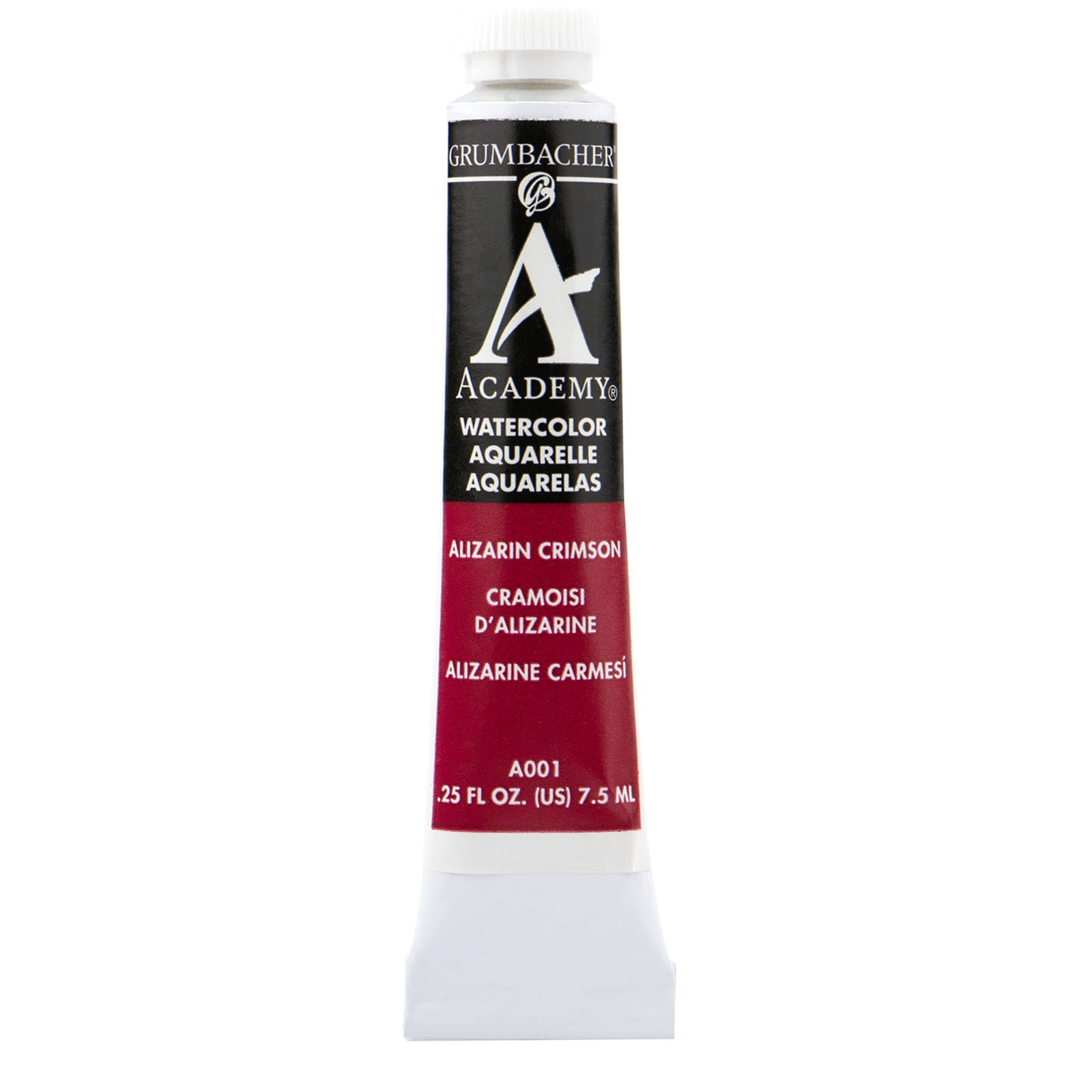 Grumbacher Academy Watercolor, 7.5ml Tube, Alizarin Crimson