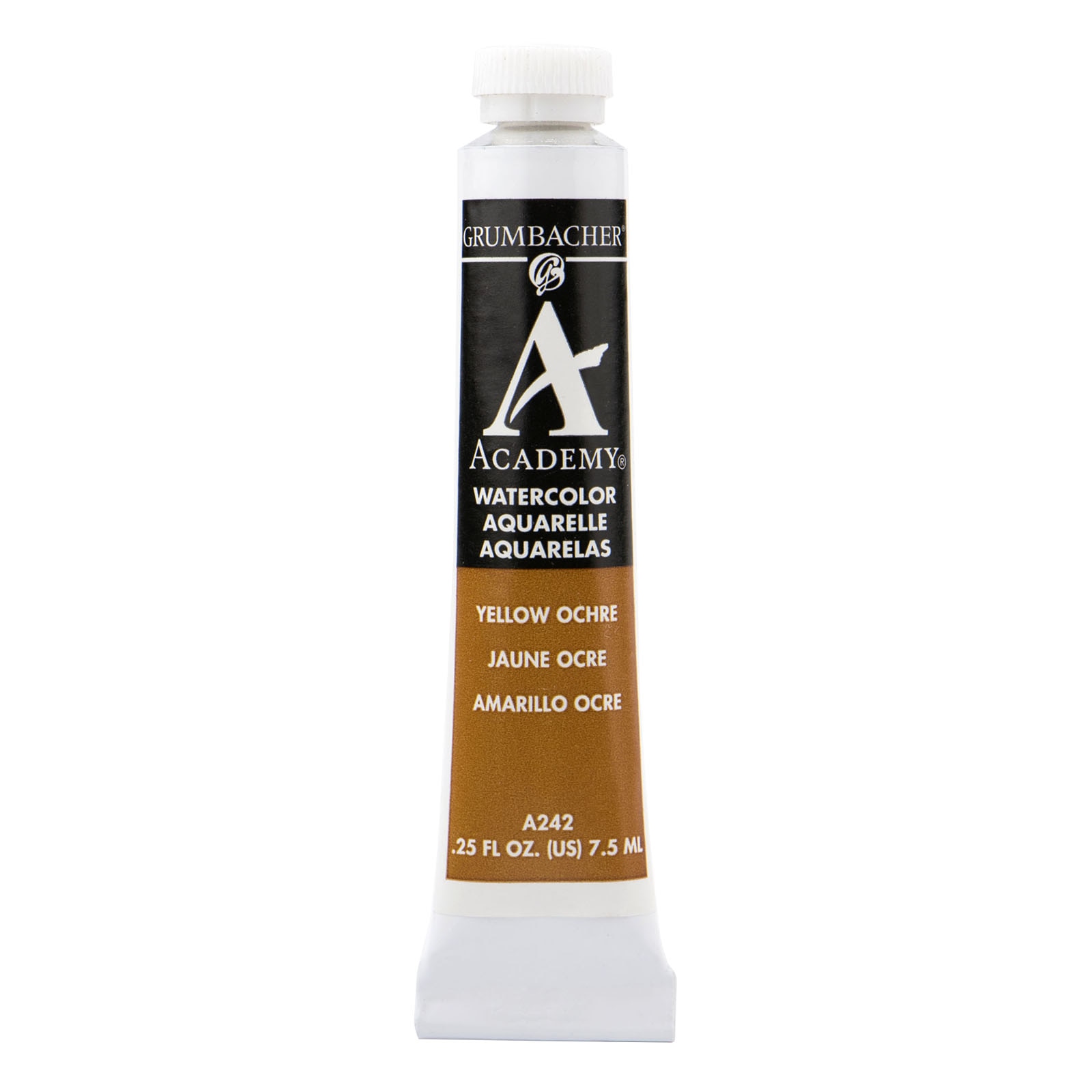 Grumbacher Academy Watercolor, 7.5ml Tube, Yellow Ochre