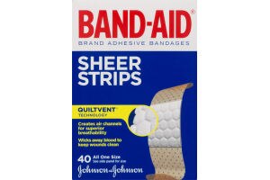 Band-Aid - Bandages Sheer Adhesive All One Size - 40CT