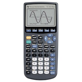 Image 1: The TI-83 Plus is an easy-to-use graphing calculator for math and science that lets students graph and compare functions, as well as perform data plotting and analysis. Its FLASH ROM memory allows students to update and add software applications