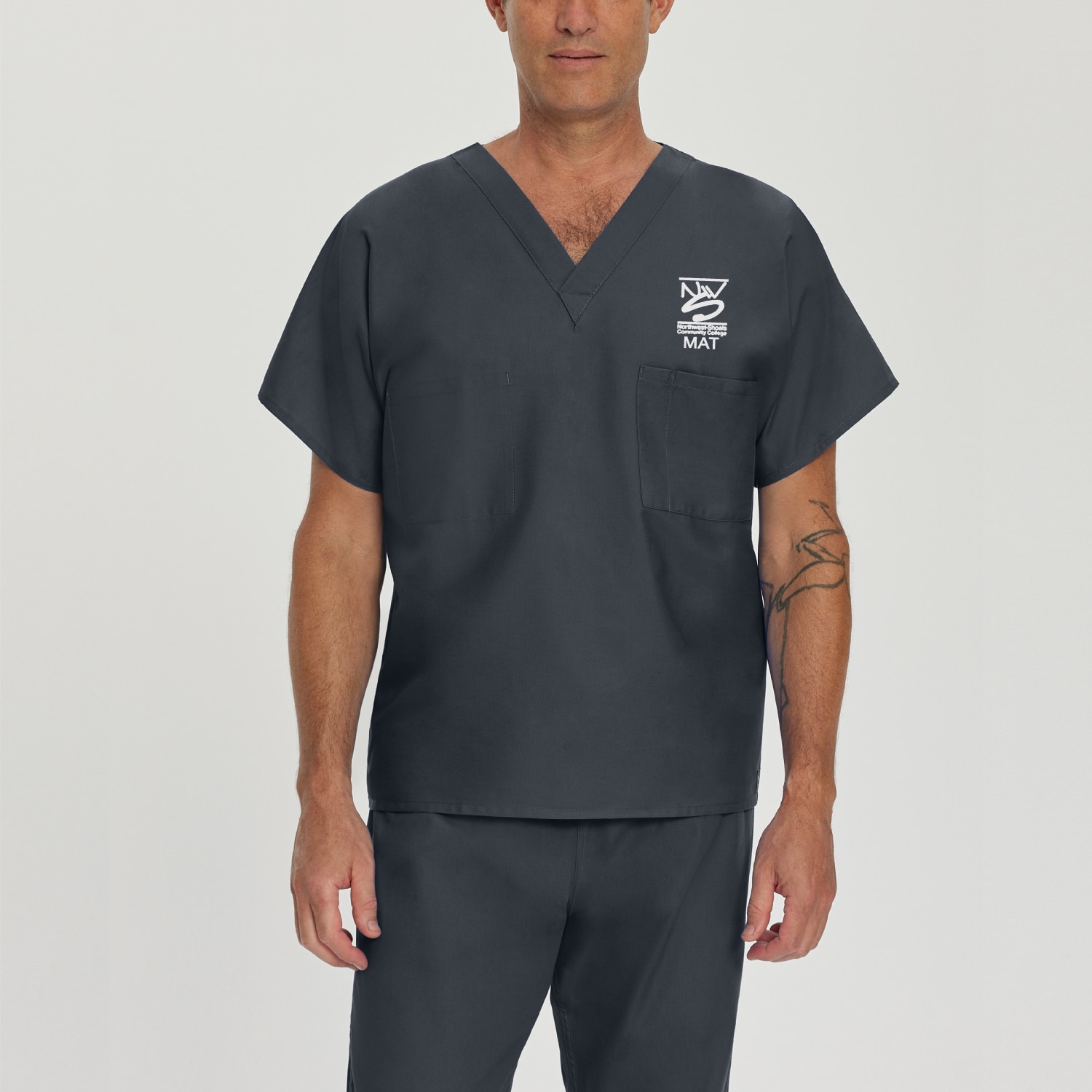 Northwest-Shoals Unisex Landau V-Neck Scrub Top