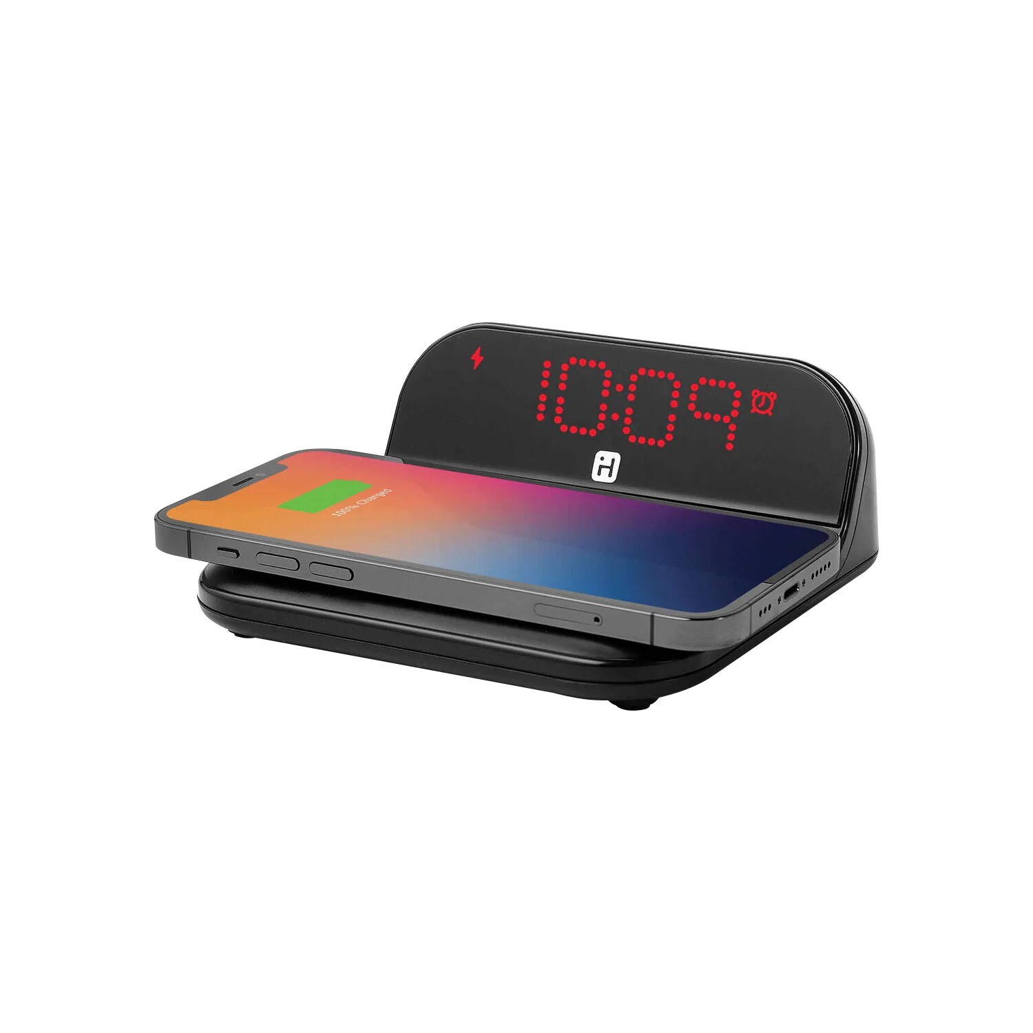 iHome IHV18 Wireless Charging Digital Alarm Clock