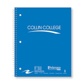Roaring Premium 1 Subject Notebook 8.5x11 College Ruled  20lb Paper Saranac Cover with Foil