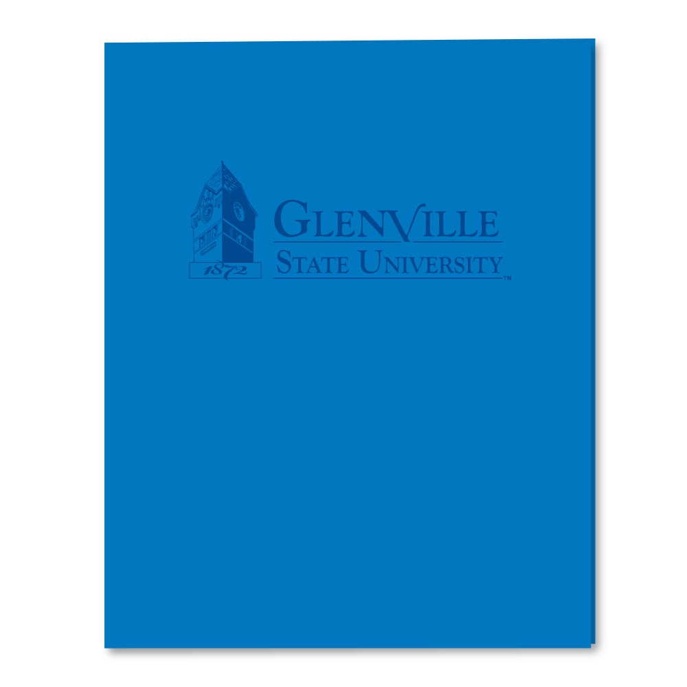 Roaring Twin Pocket Laminated Foil Portfolio 11 x 8.36