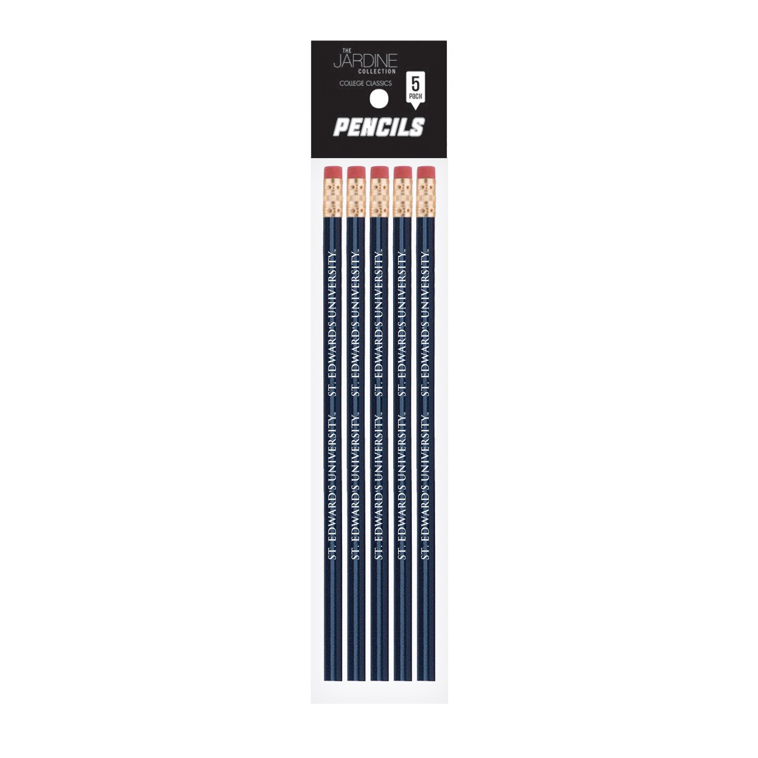 Emblematic Pencil 5pk School Name
