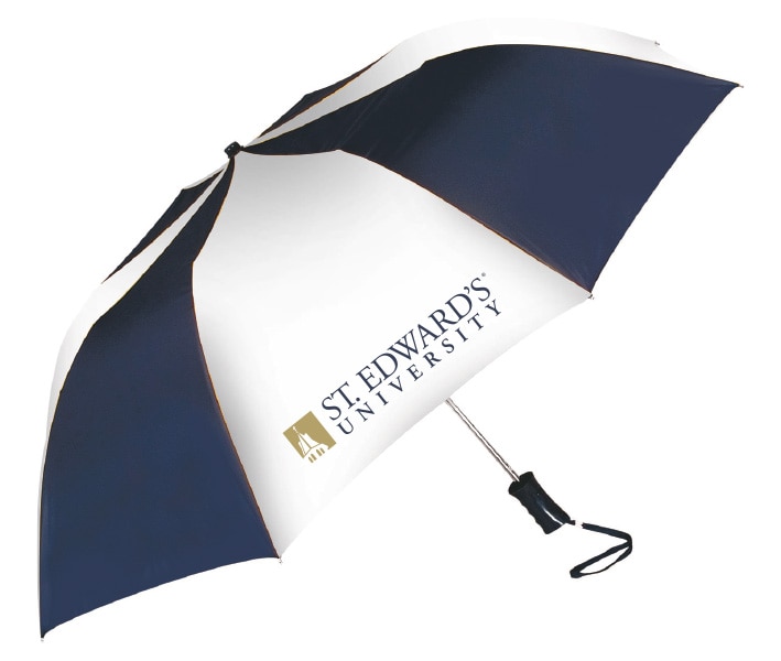 St Edwards University "The Sport" 2-Tone Emblematic Umbrella Automatic Folding 48" Coverage