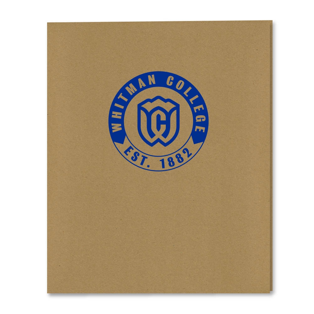 Recycled Emblematic Kraft 2 Pocket Folder, Classic