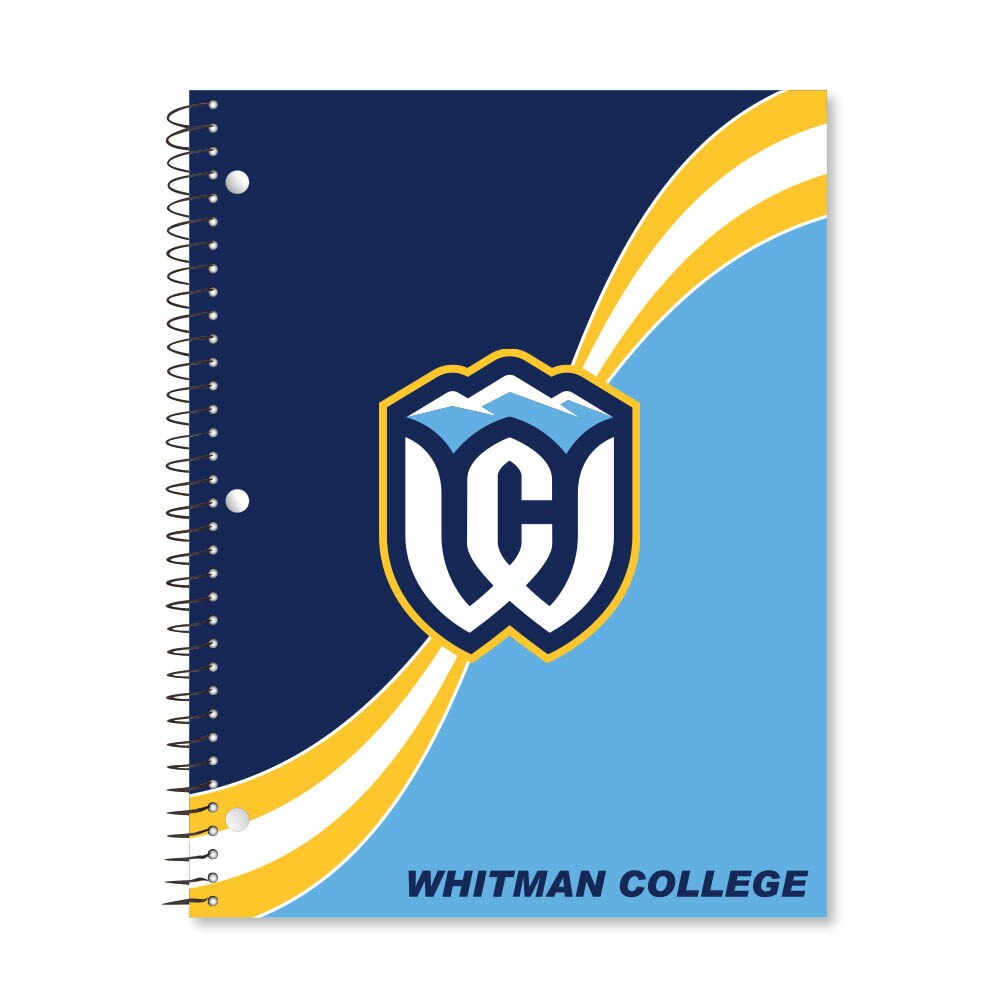 Digi Curve Divide 1 Subject 11"x8.5" 70 Count College Ruled Spiral Notebook