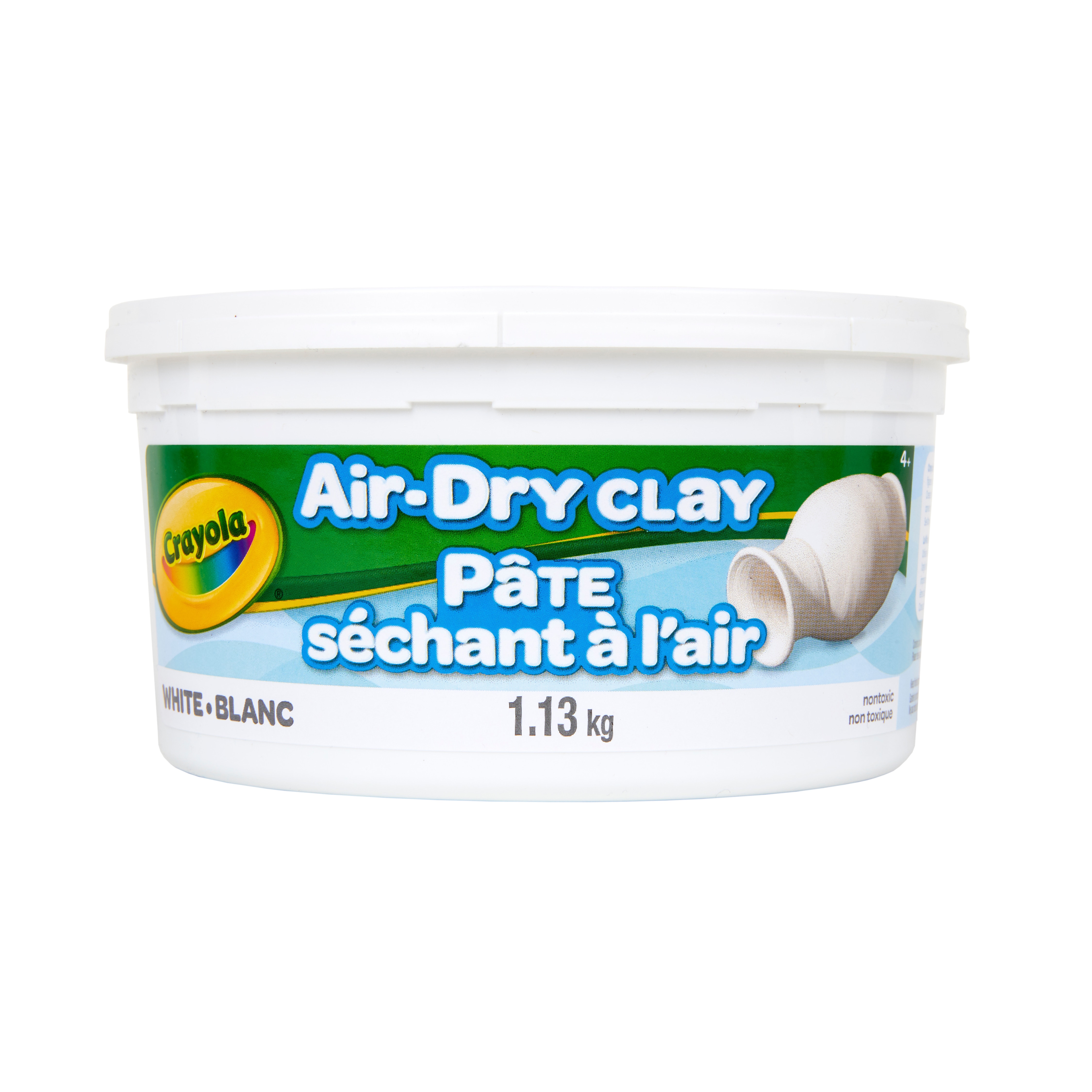 Crayola Air-Dry Clay Bucket, White