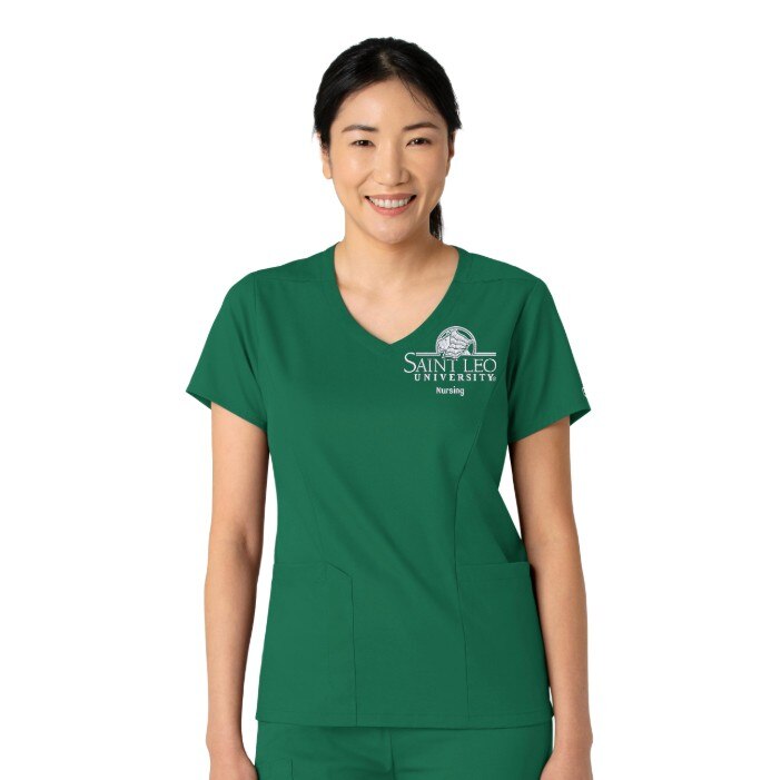 Boundess LEO1 Womens 2 Pocket V Neck 6251LEO1-HTR