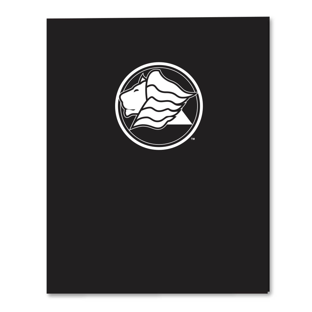 Roaring Twin Pocket Laminated Foil Portfolio 11 x 8.62