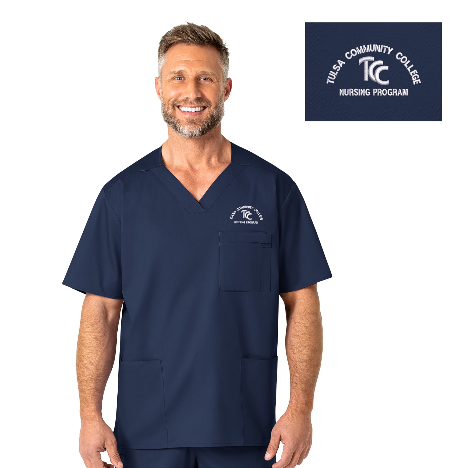 WW WonderWork Men's V-Neck Nursing, 103TUL1