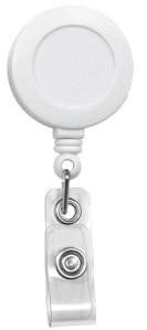 Retractable Id Tag White