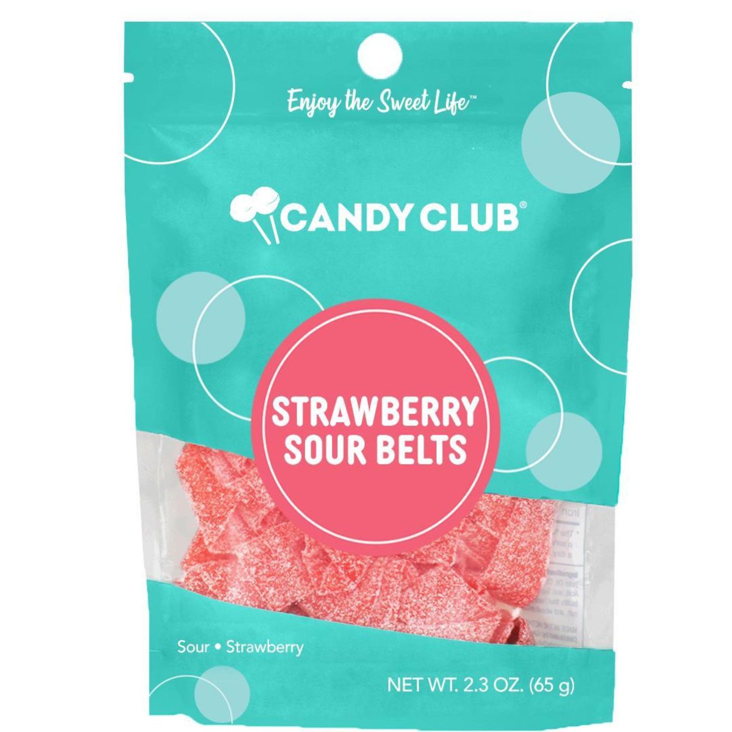 Candy Club Strawberry Sour belts BAG