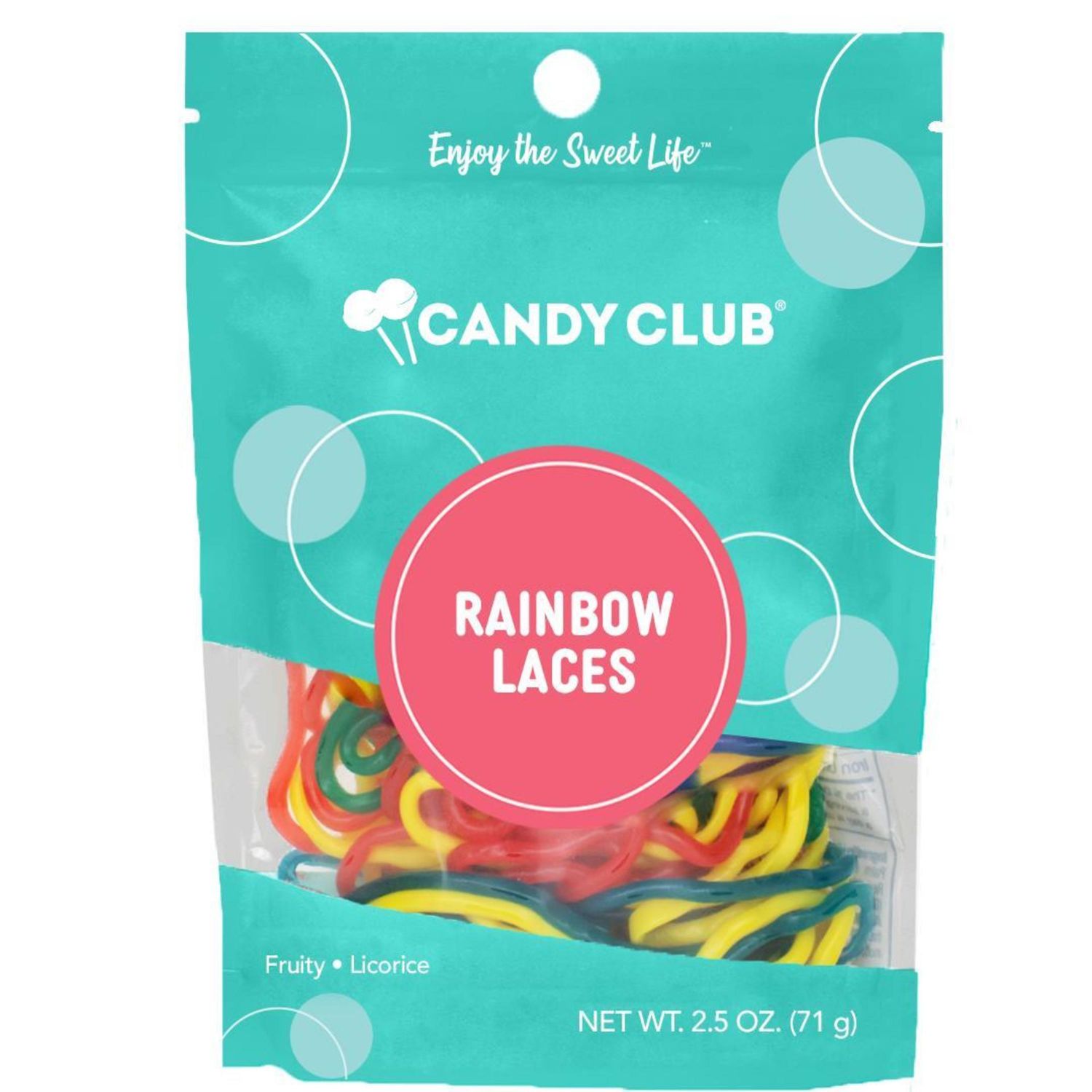 Candy Club Rainbow Laces BAG