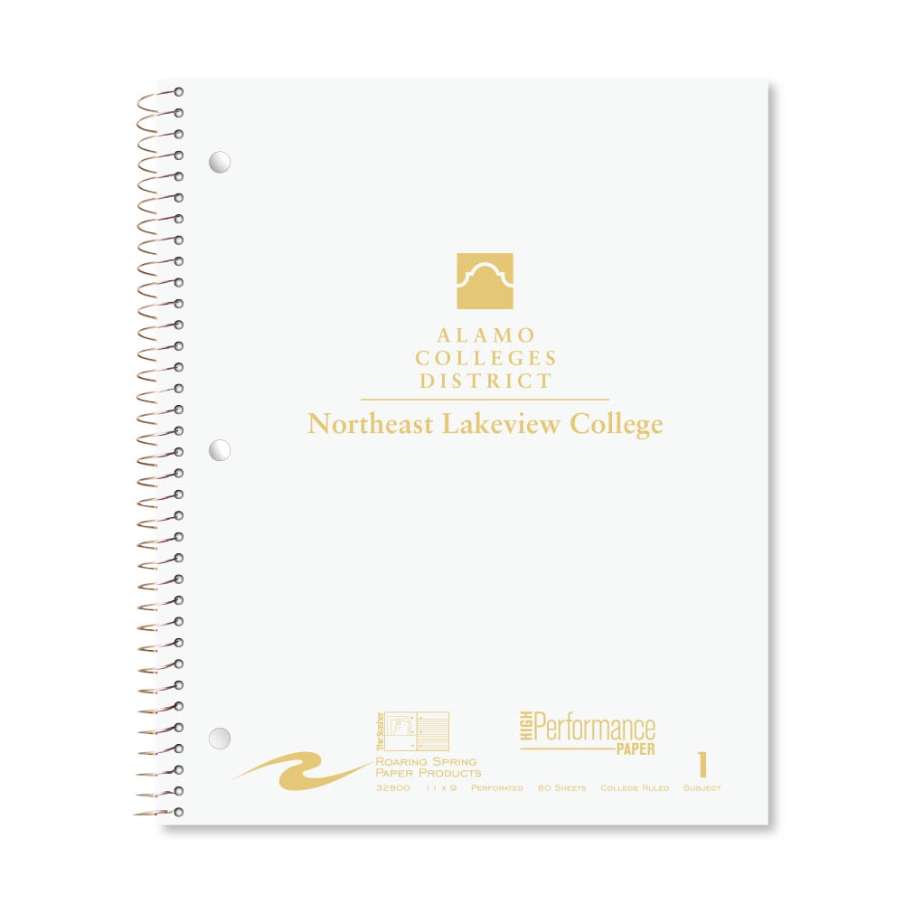 Roaring Premium 1 Subject Notebook, 8.5x11 College Ruled 20lb Paper, Pressboard Foil Cover
