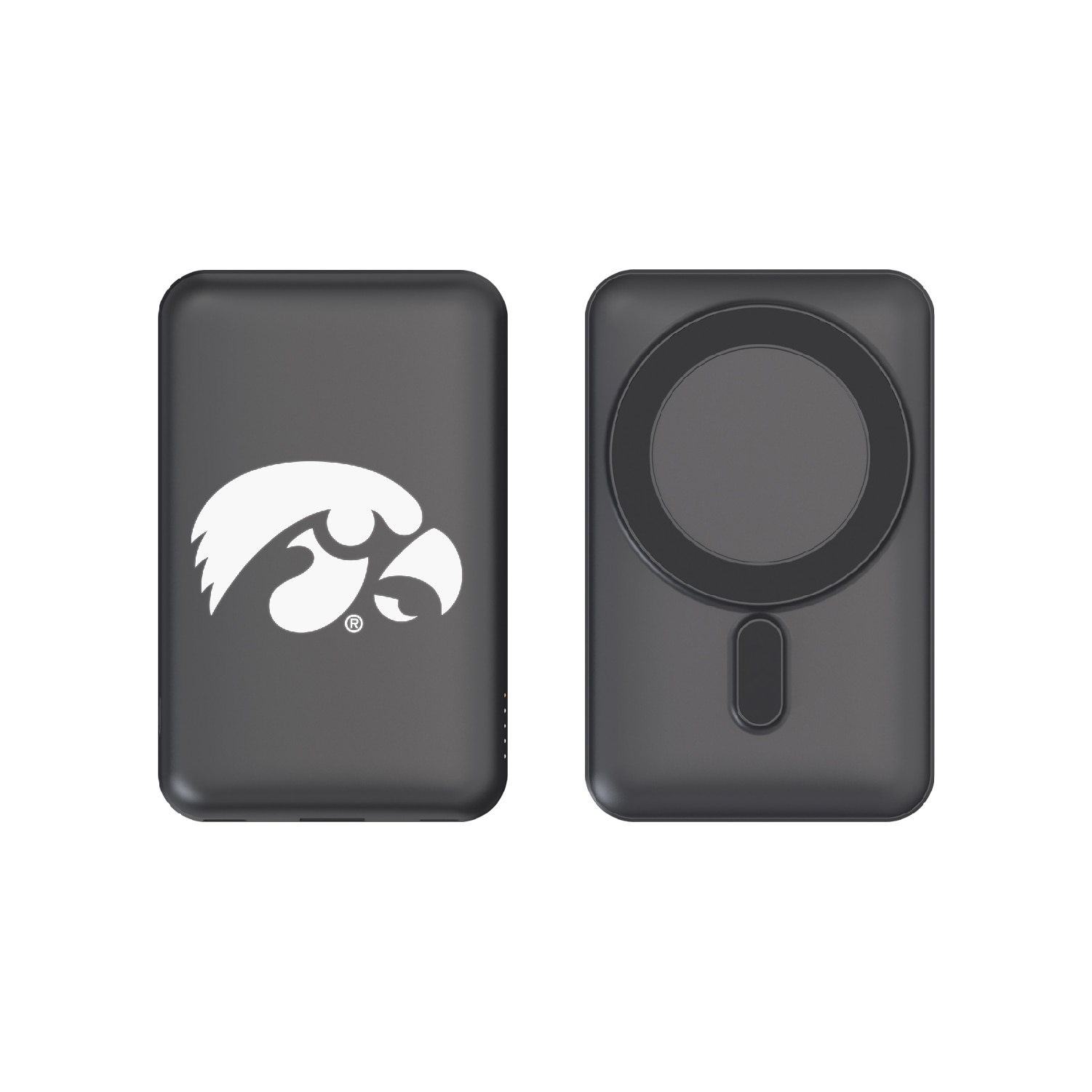 The University of Iowa Mag Safe Compatible Power Bank, Black, Alumni