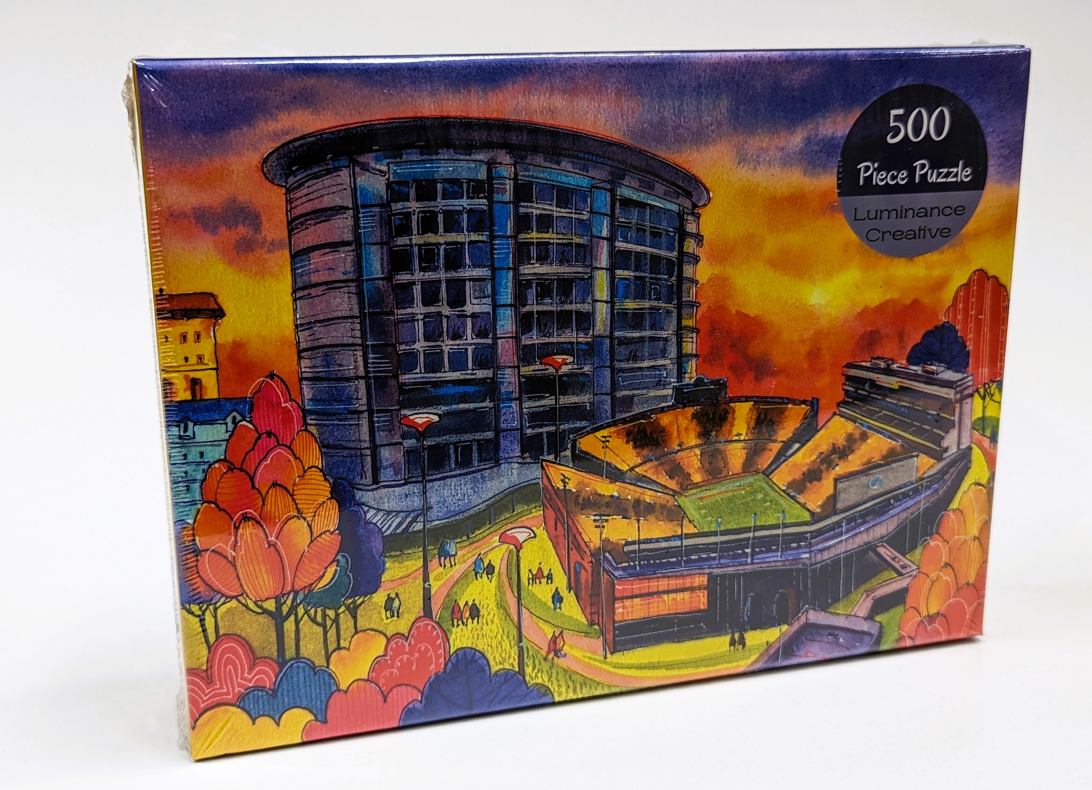 Children's Hospital & Kinnick Stadium Jigsaw Puzzle - 500 pieces