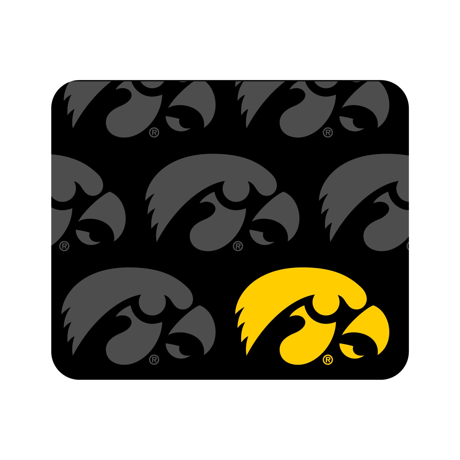 The University of Iowa V2 Mousepad, Mascot Repeat V1