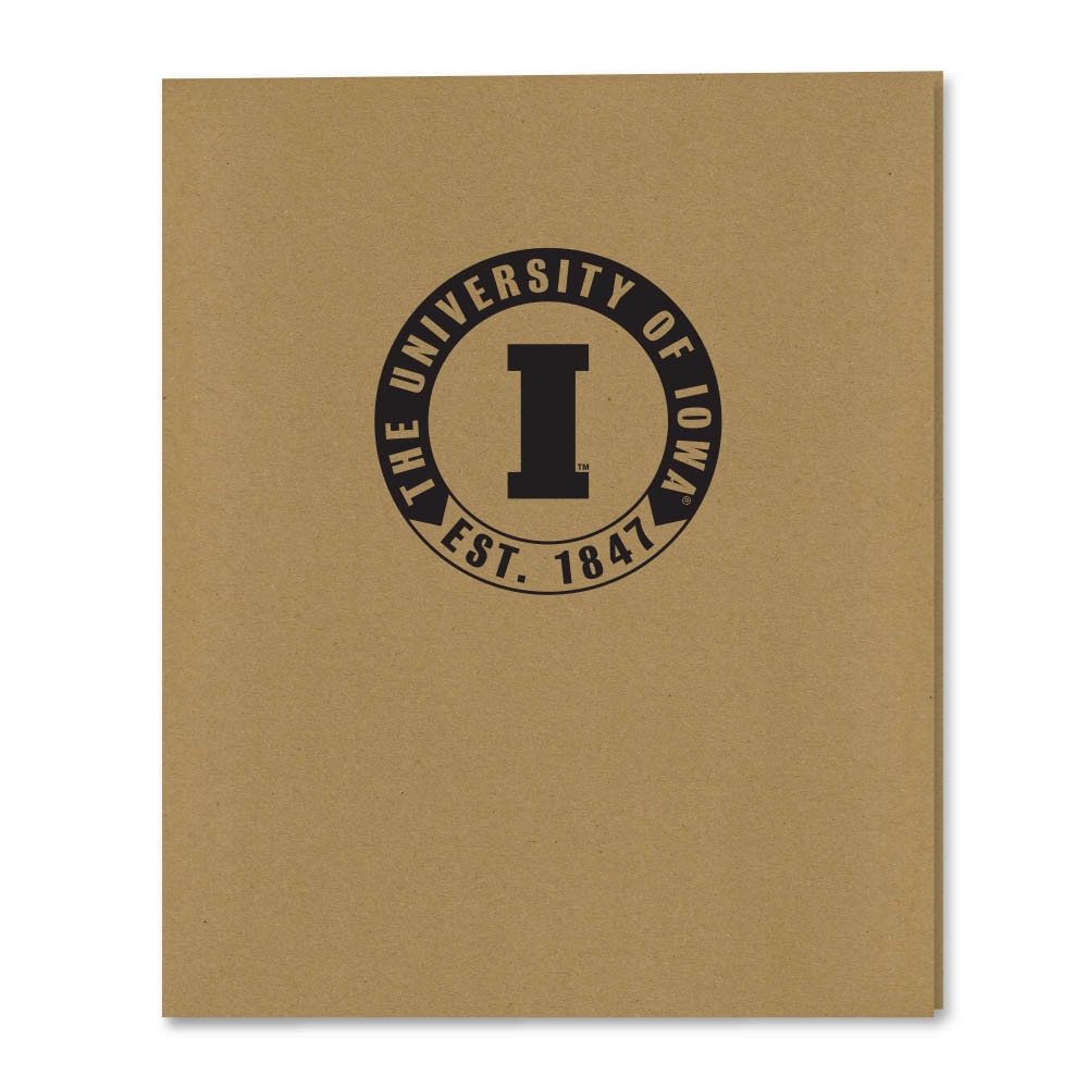 Recycled Emblematic Kraft 2 Pocket Folder, Classic