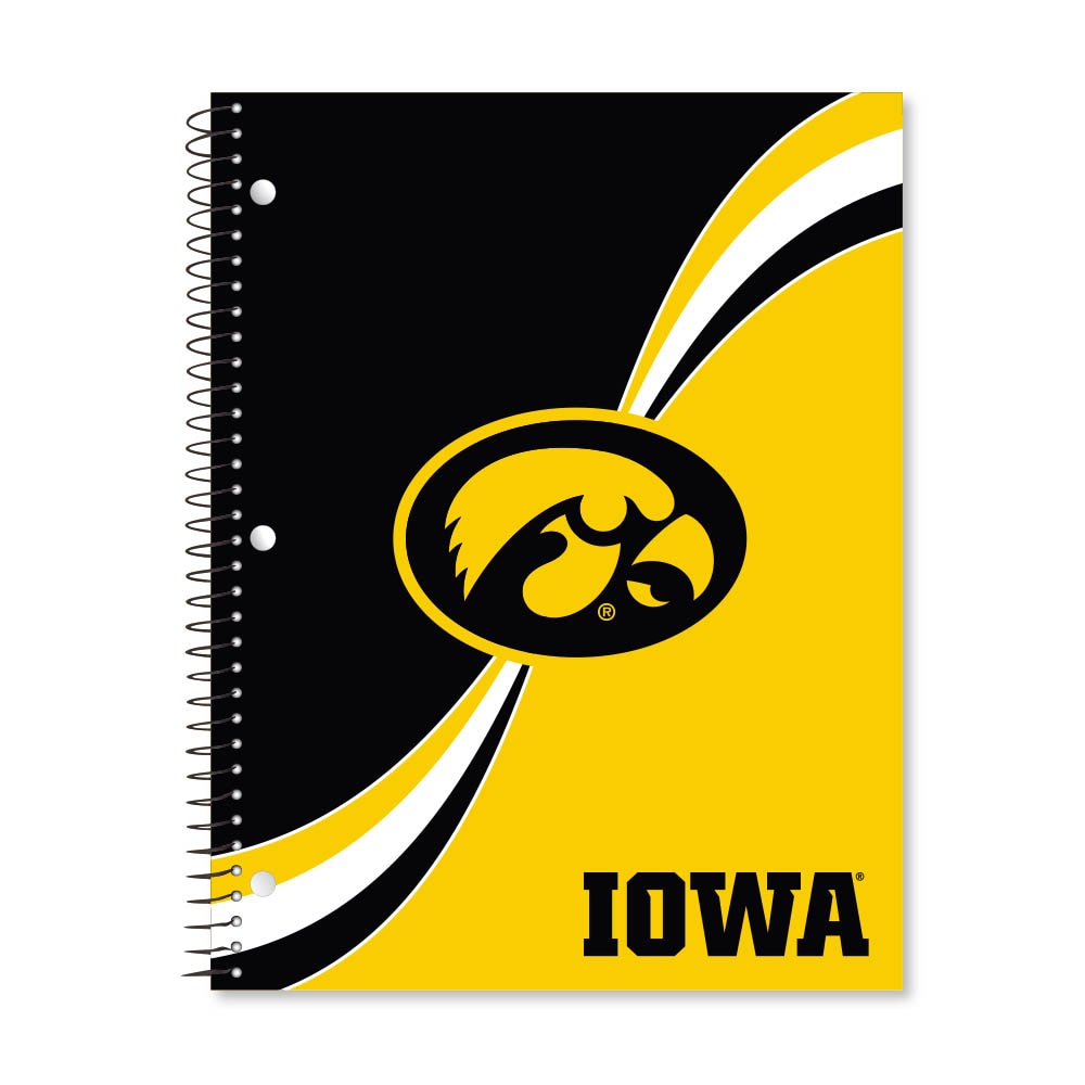Digi Curve Divide 1 Subject 11"x8.5" 70 Count College Ruled Spiral Notebook
