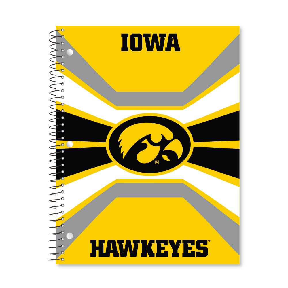 Digi Color Warp 1 Subject 11"x8.5" 70 Count College Ruled Spiral Notebook