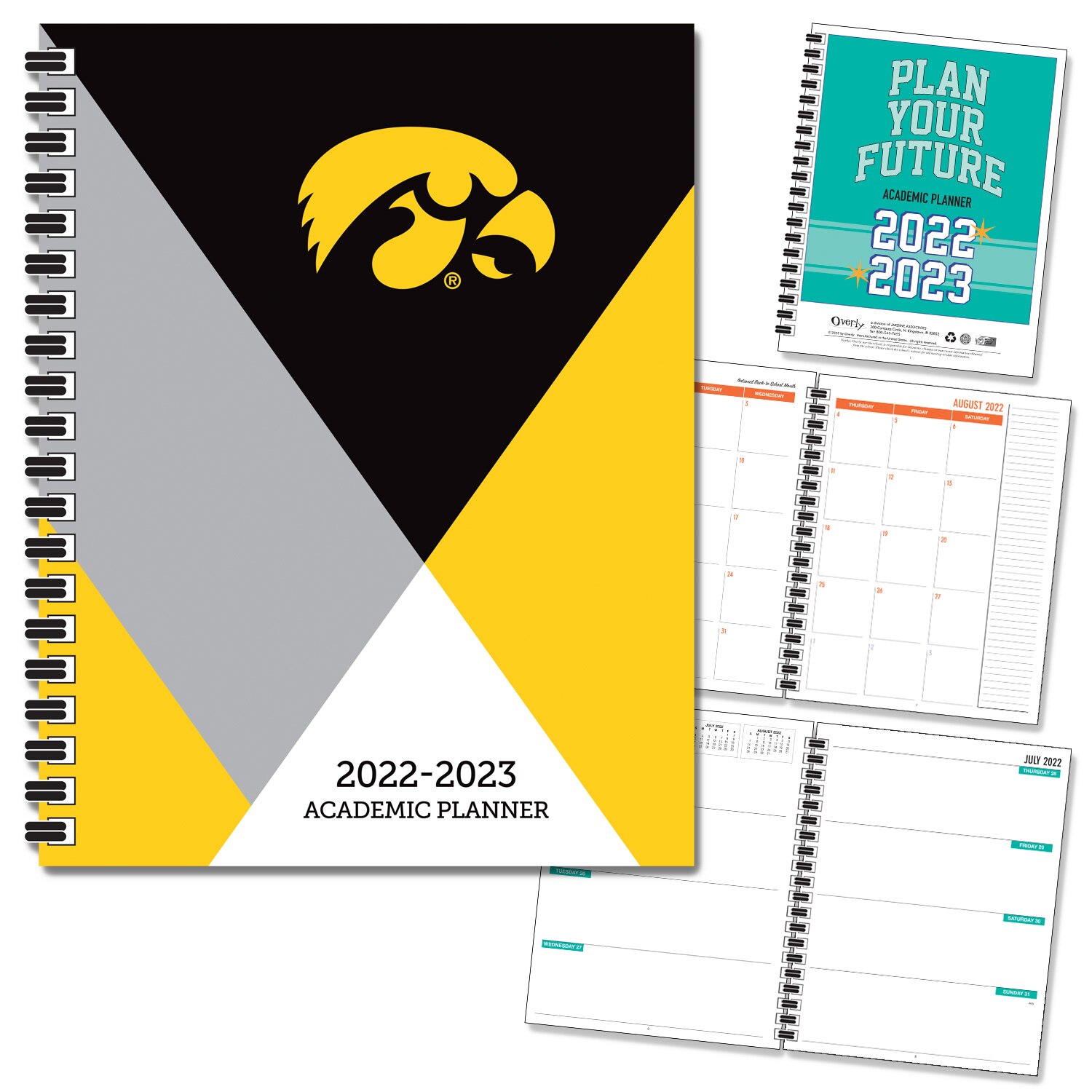 FY 23 Traditional Soft Touch Spot Varnish - Mascot Imprinted Planner  7x9
