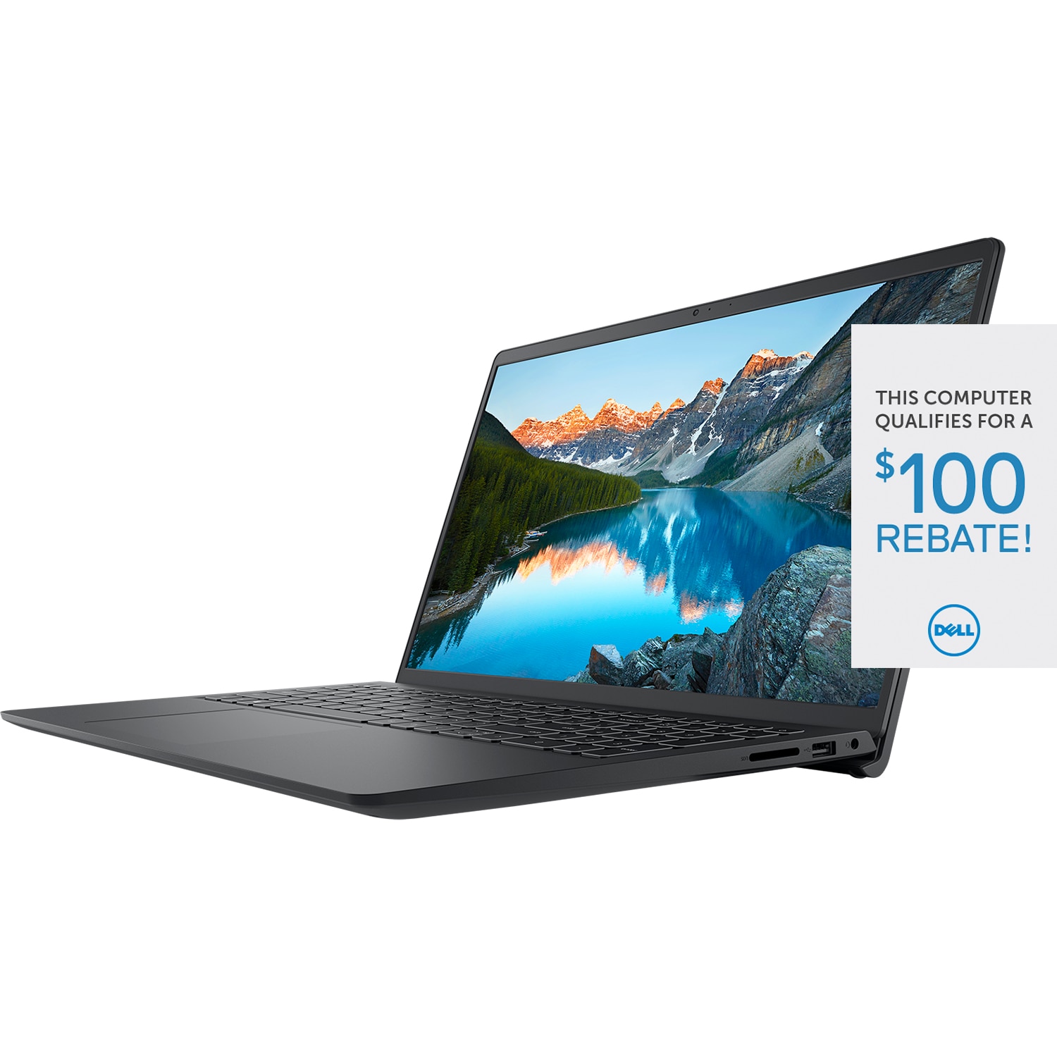 Dell Inspiron 15 3000 (3510) Non-Touch Laptop 128GB- Black