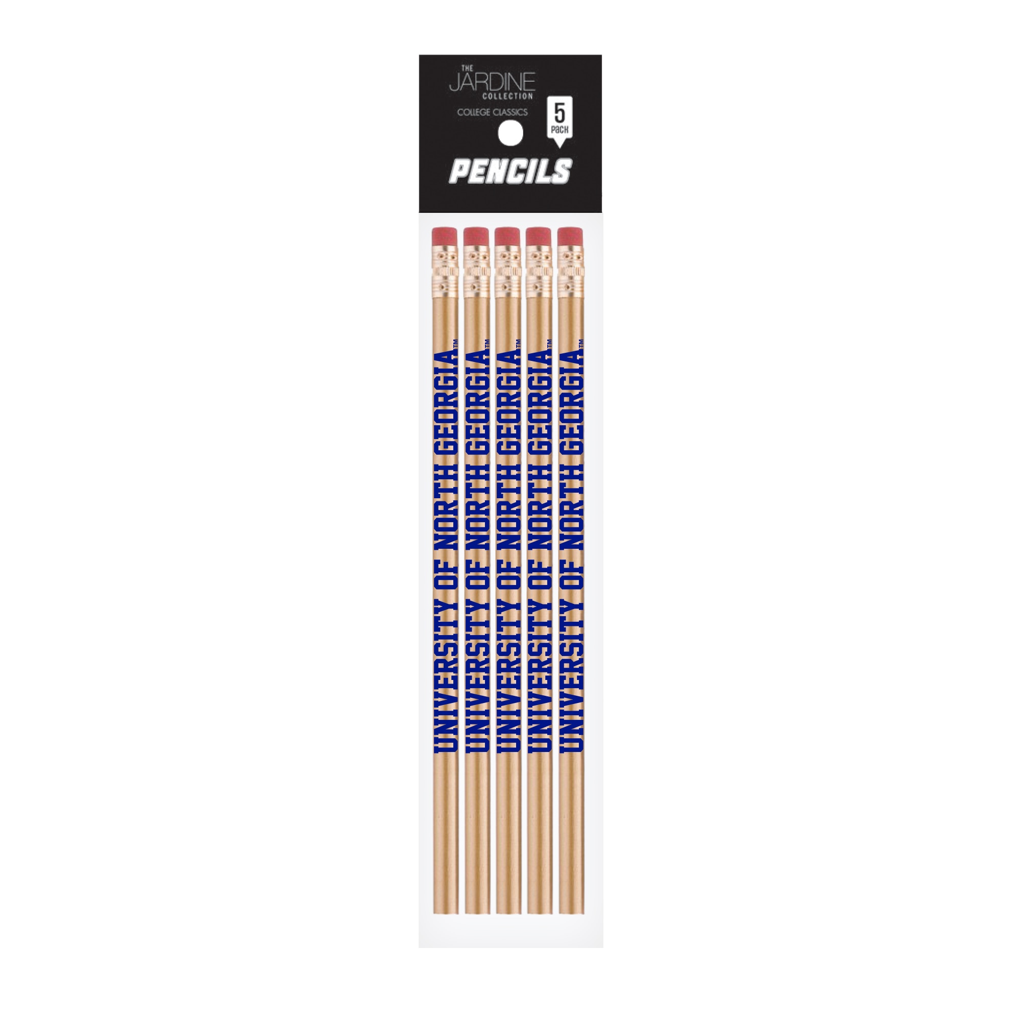 Emblematic Pencil 5pk School Name