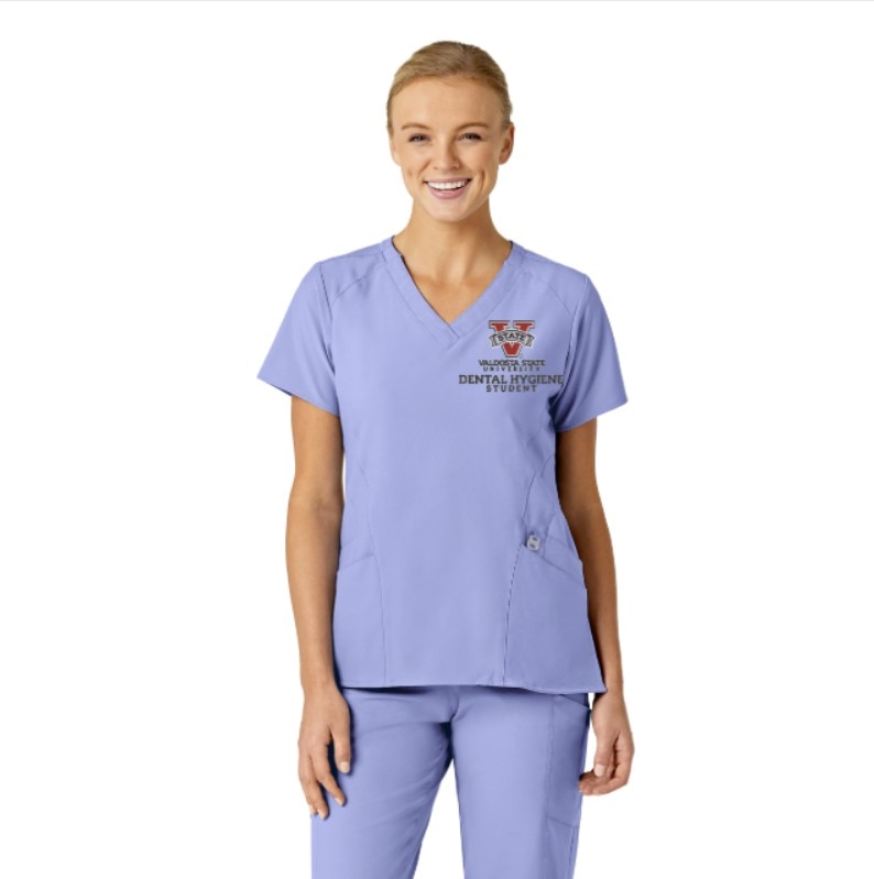 Wink W123 Women's Stylized V-Neck Top 6155VAL2