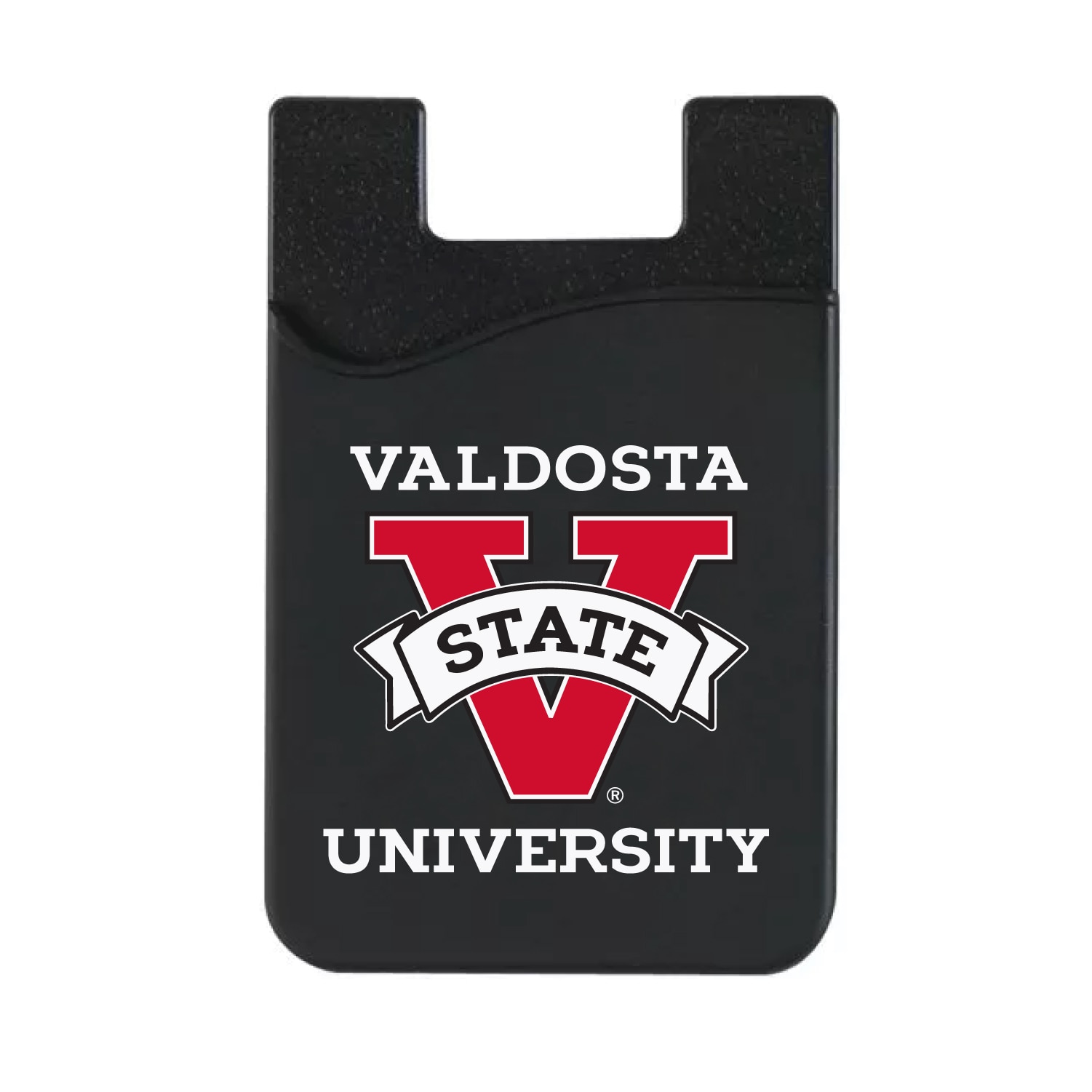 Valdosta State University - Black Leather Wallet Sleeve (Top Load), Classic V1