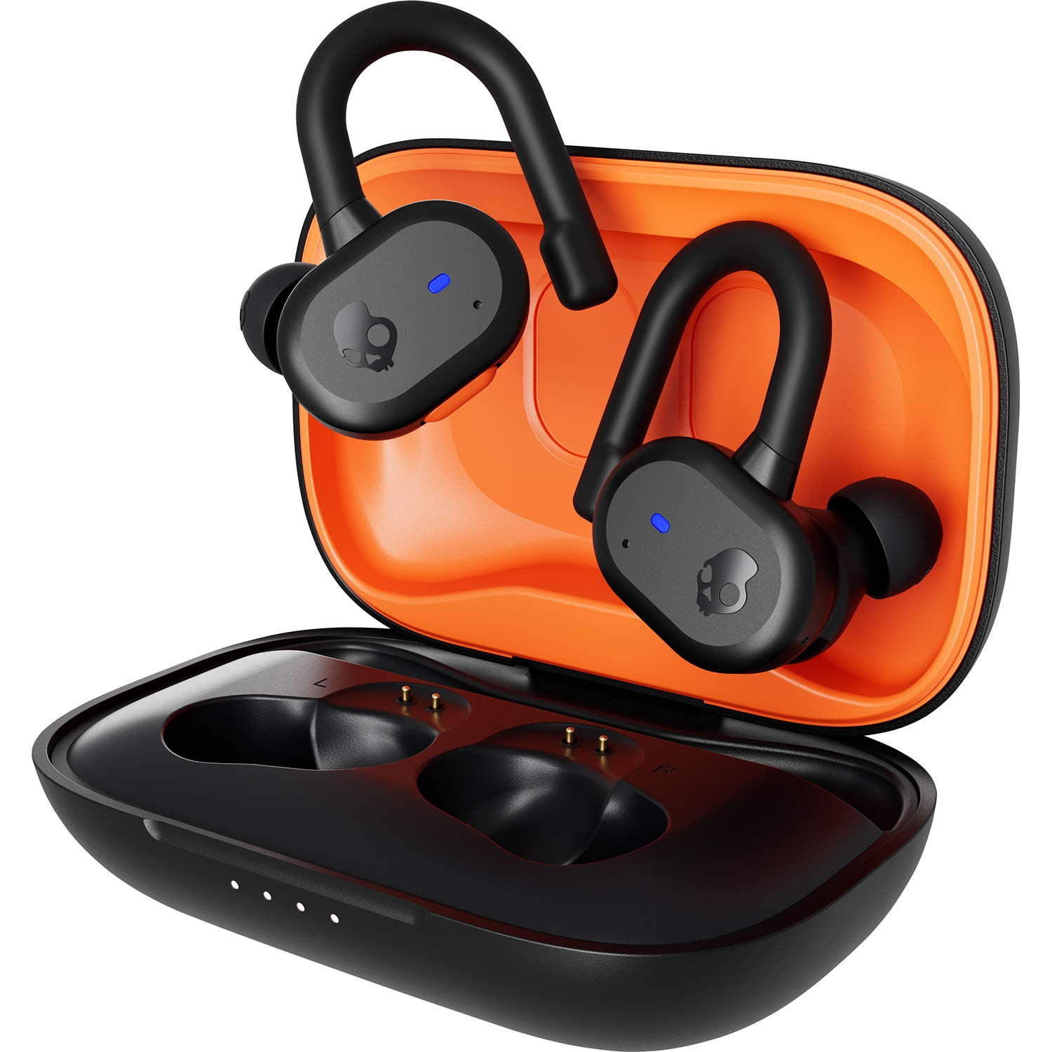 Skullcandy Push Active True Wireless Earbuds-  True Black/Orange