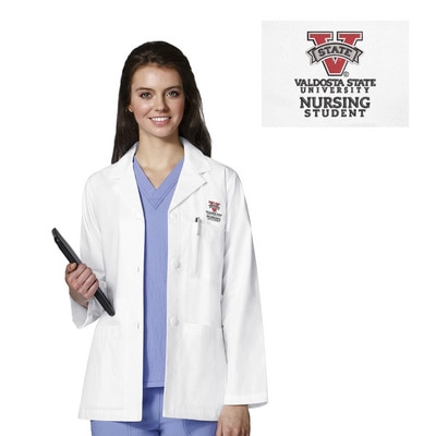 Valdosta State Decorated WonderWink Lab Women's Nursing  Labcoat , 7202VAL1