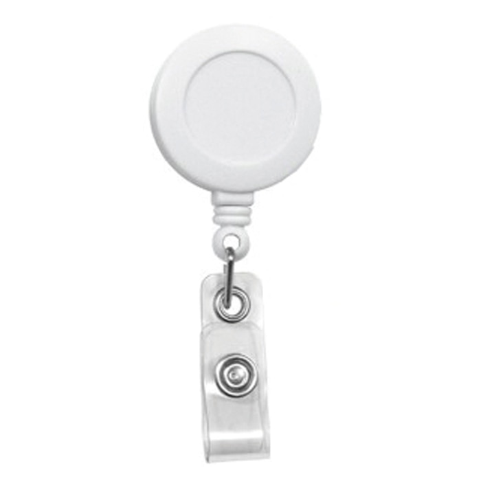 Retractable Id Tag White