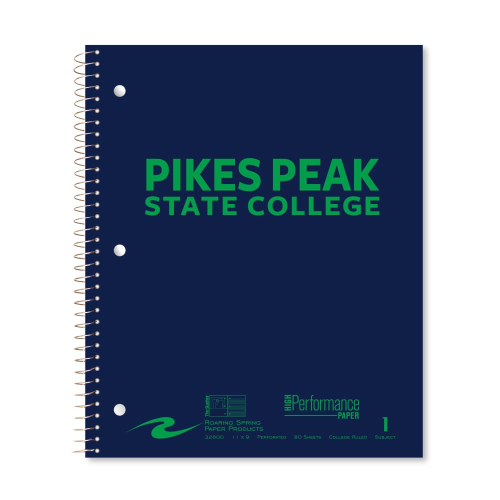 Roaring Premium 1 Subject Notebook, 8.5x11 College Ruled 20lb Paper, Pressboard Foil Cover