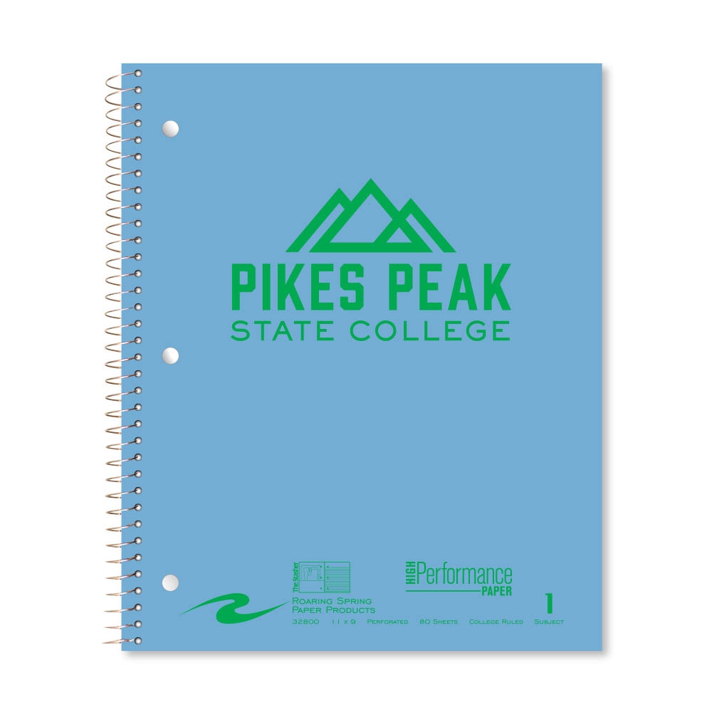 Roaring Premium 1 Subject Notebook, 8.5x11 College Ruled 20lb Paper, Pressboard Foil Cover